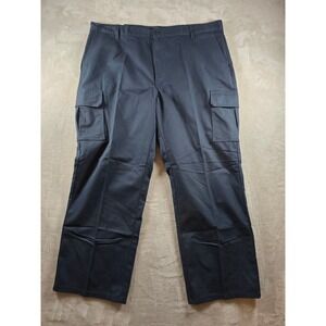 New Dickies Cargo Pant Mens 42X30 Blue Relaxed Fit Flex Workwear GP3038DN